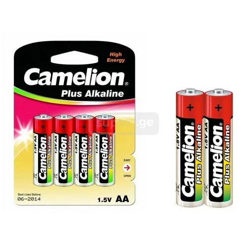 Camelion Alkaline Plus AA ელემენტი 1*4 